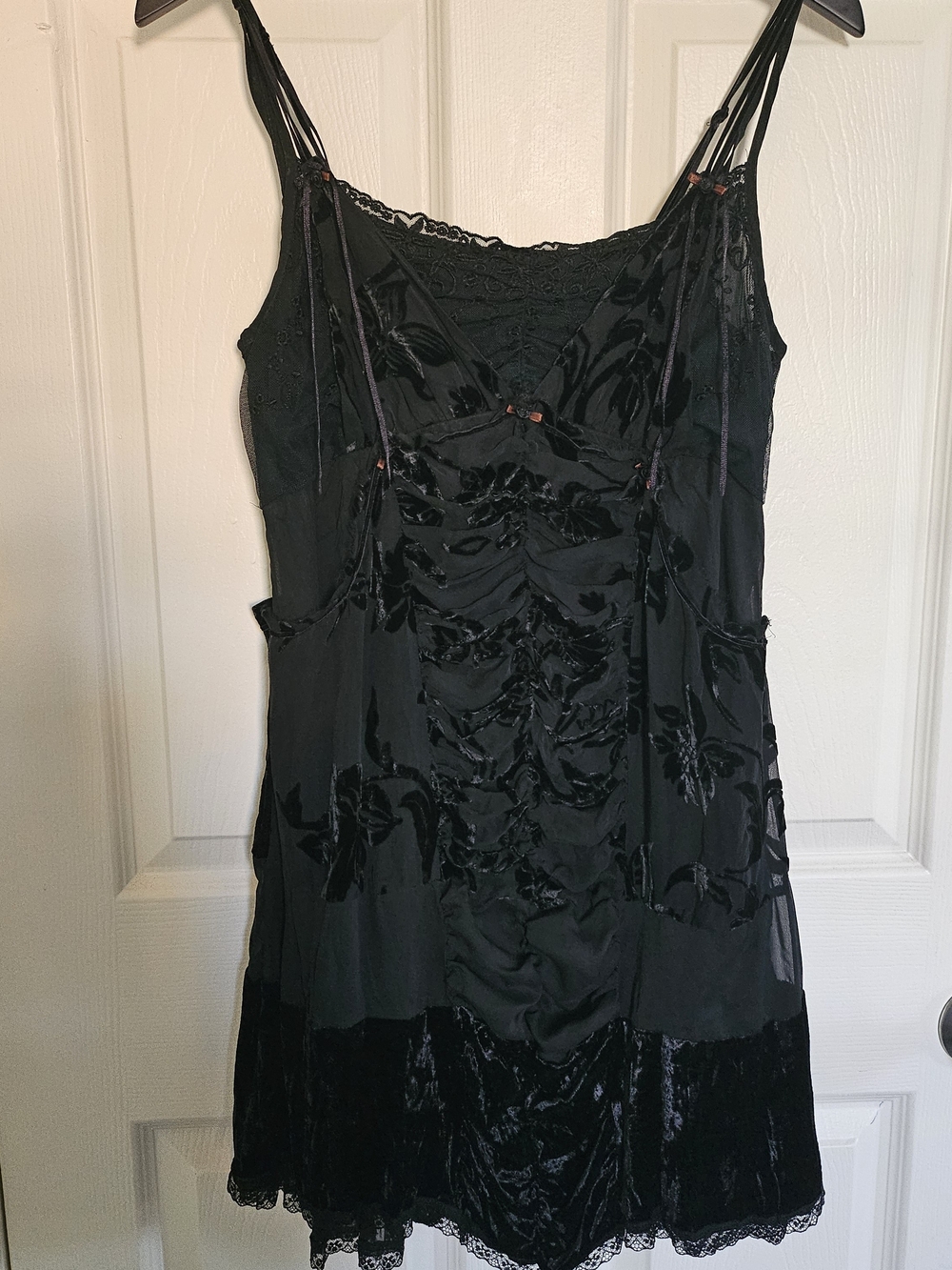 hazel Black Velvet Dress